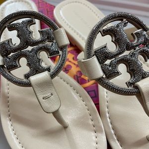Brand New Tory Burch Miller Pave Leather Sandals!